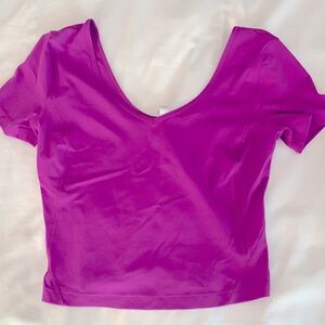 Lululemon short sleeve crop top
